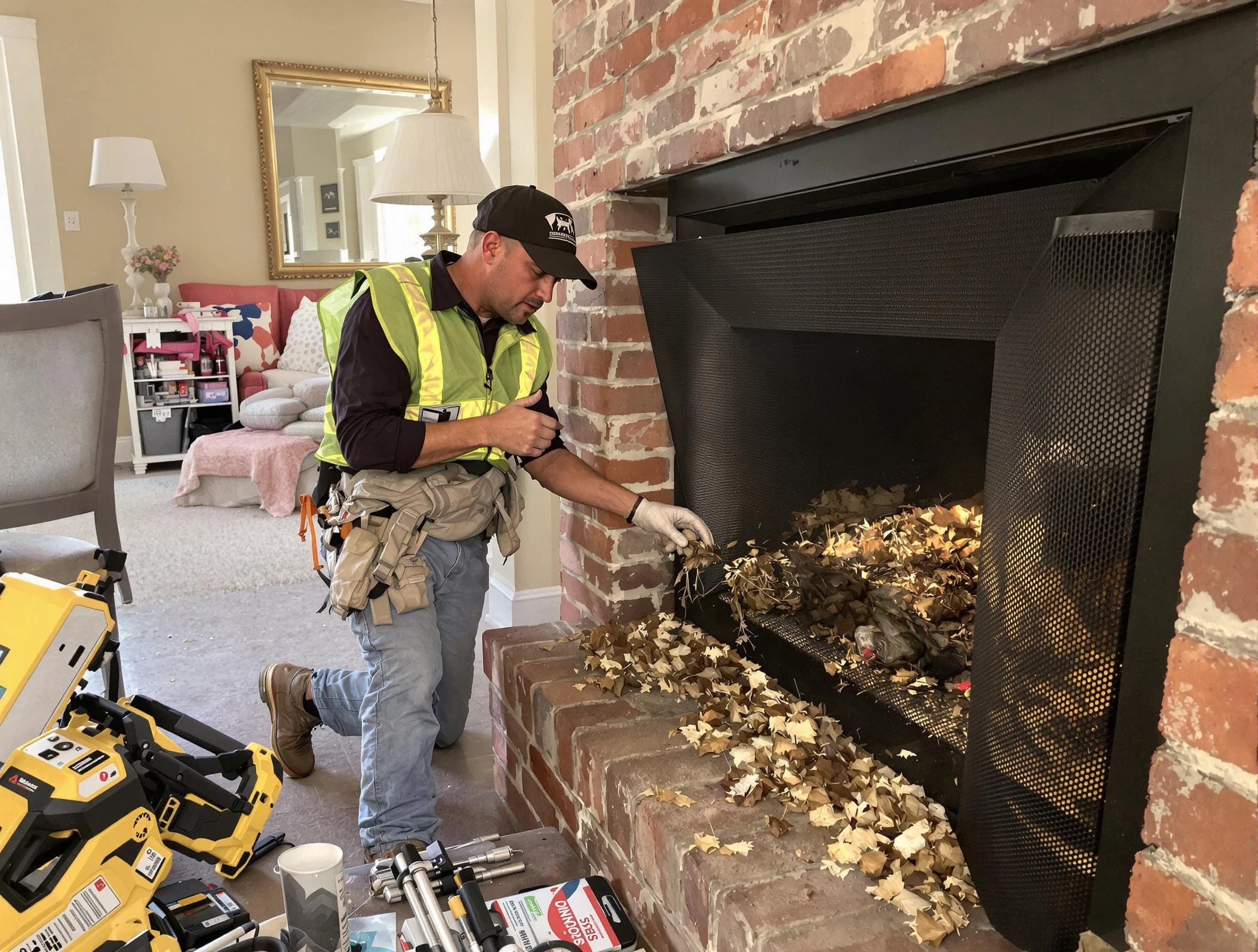 Safe screening installation by Rockwood Chimney Sweep in Rockwood, VA