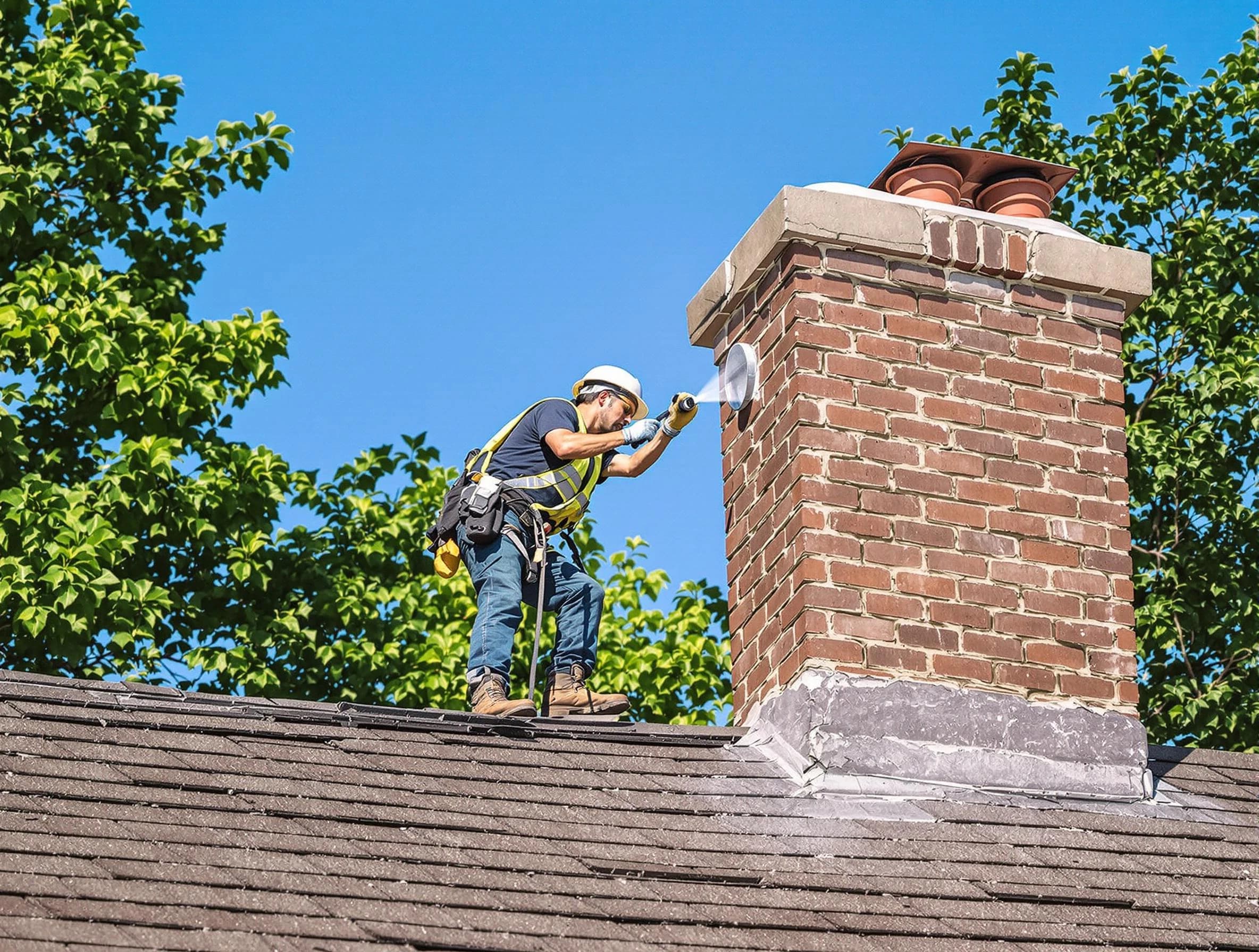 Rockwood Chimney Sweep performing an inspection with advanced tools in Rockwood, VA