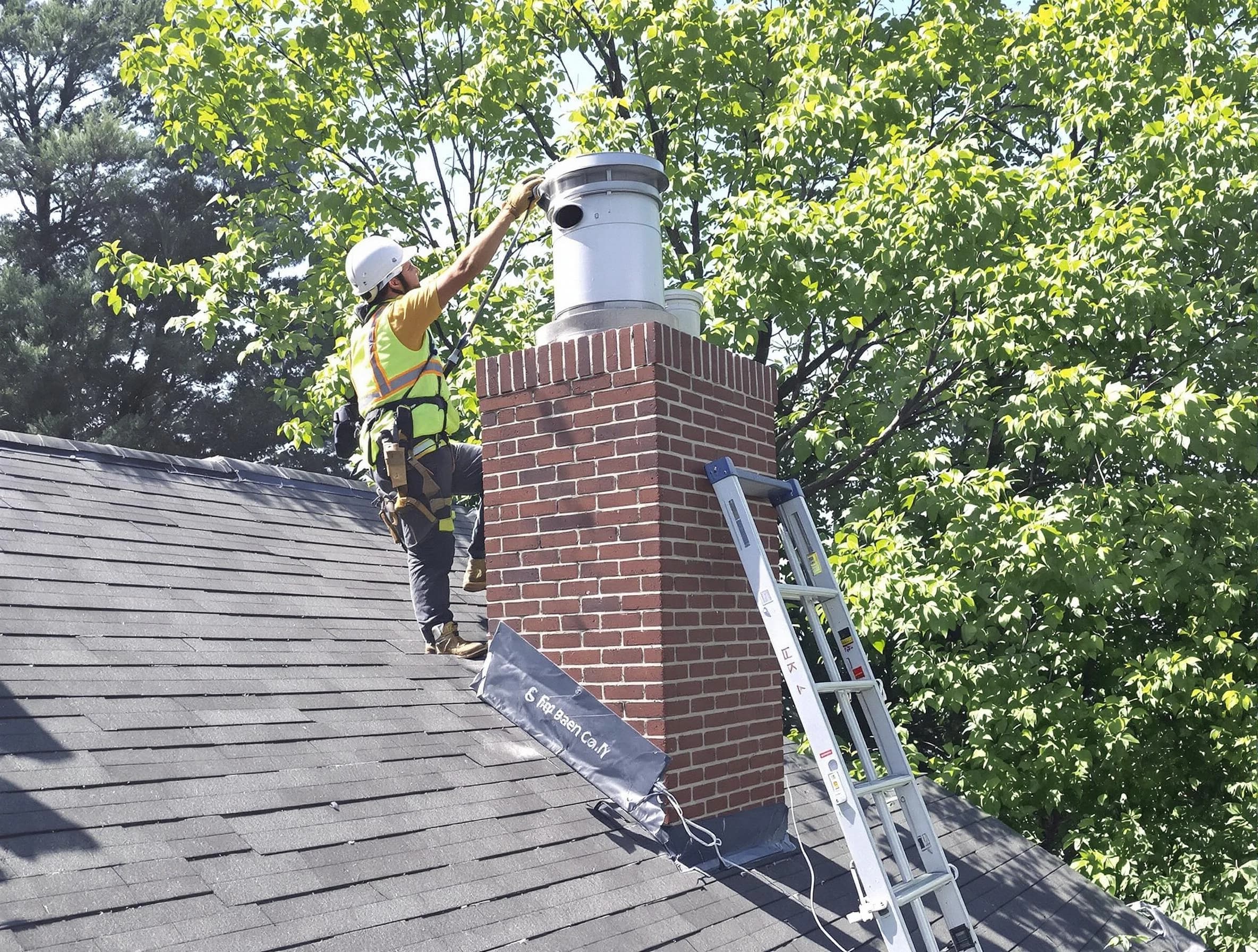 Chimney liner inspection by Rockwood Chimney Sweep in Rockwood, VA