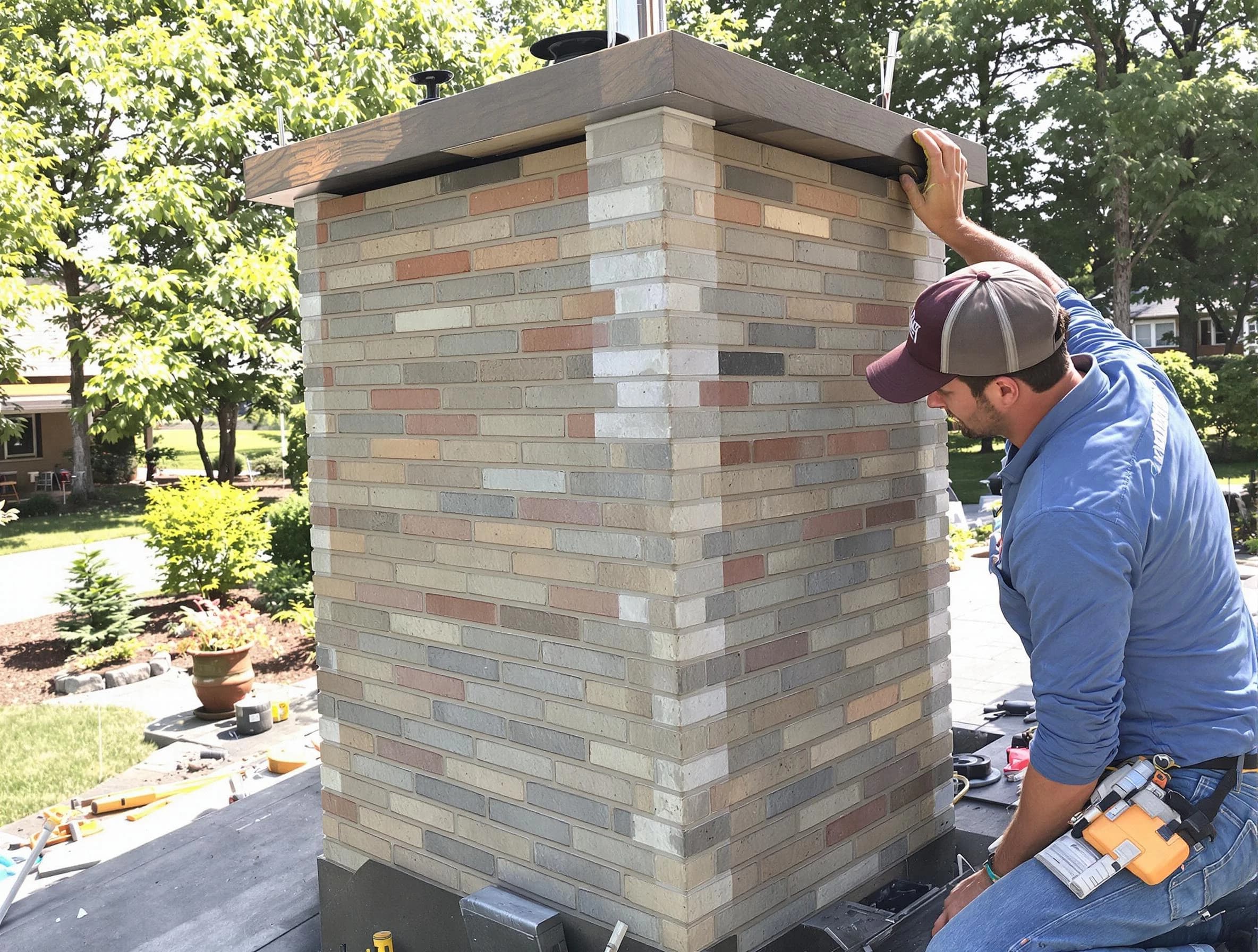 Rockwood Chimney Sweep completing a modern chimney remodel in Rockwood, VA