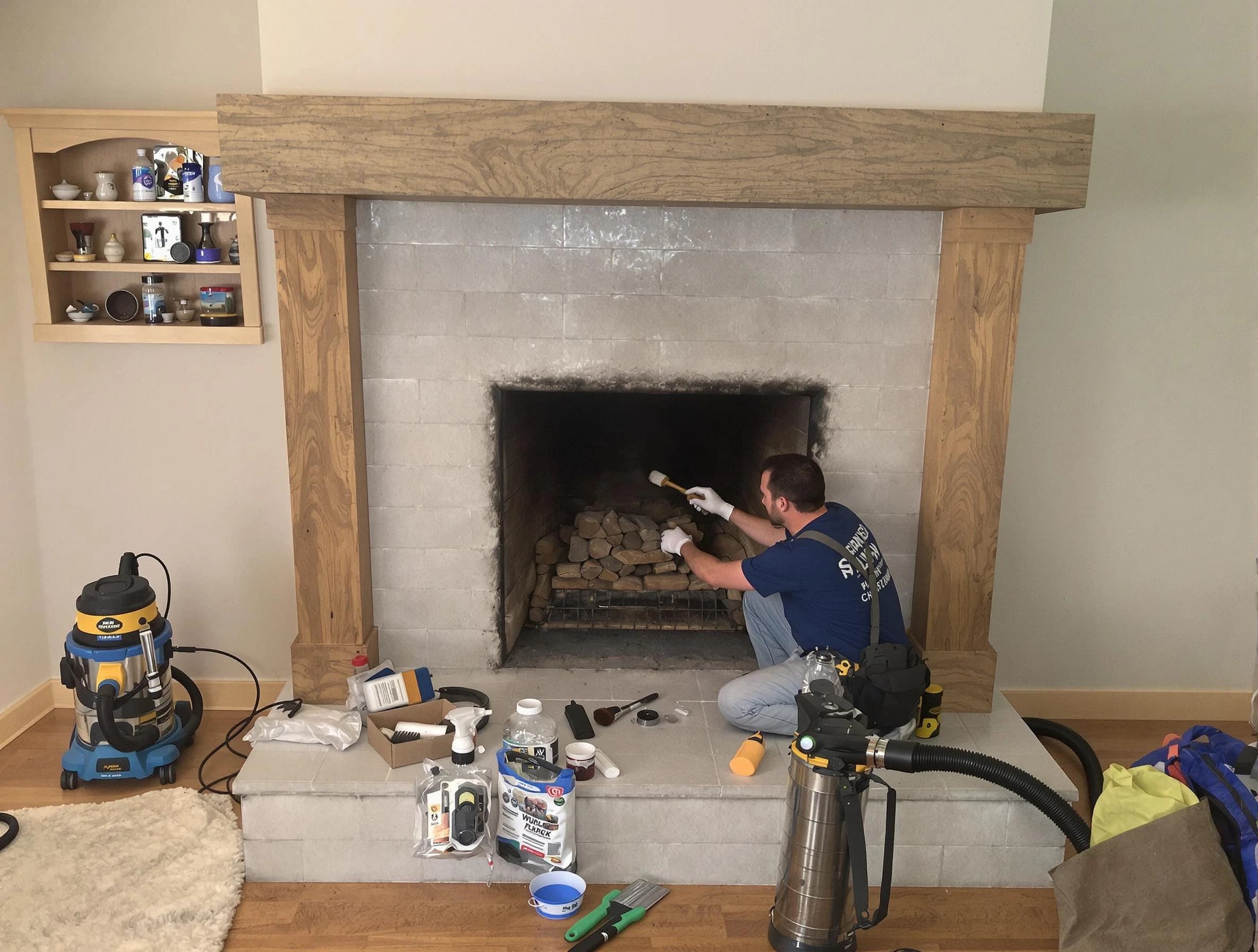 Detailed creosote removal process by Rockwood Chimney Sweep in Rockwood, VA