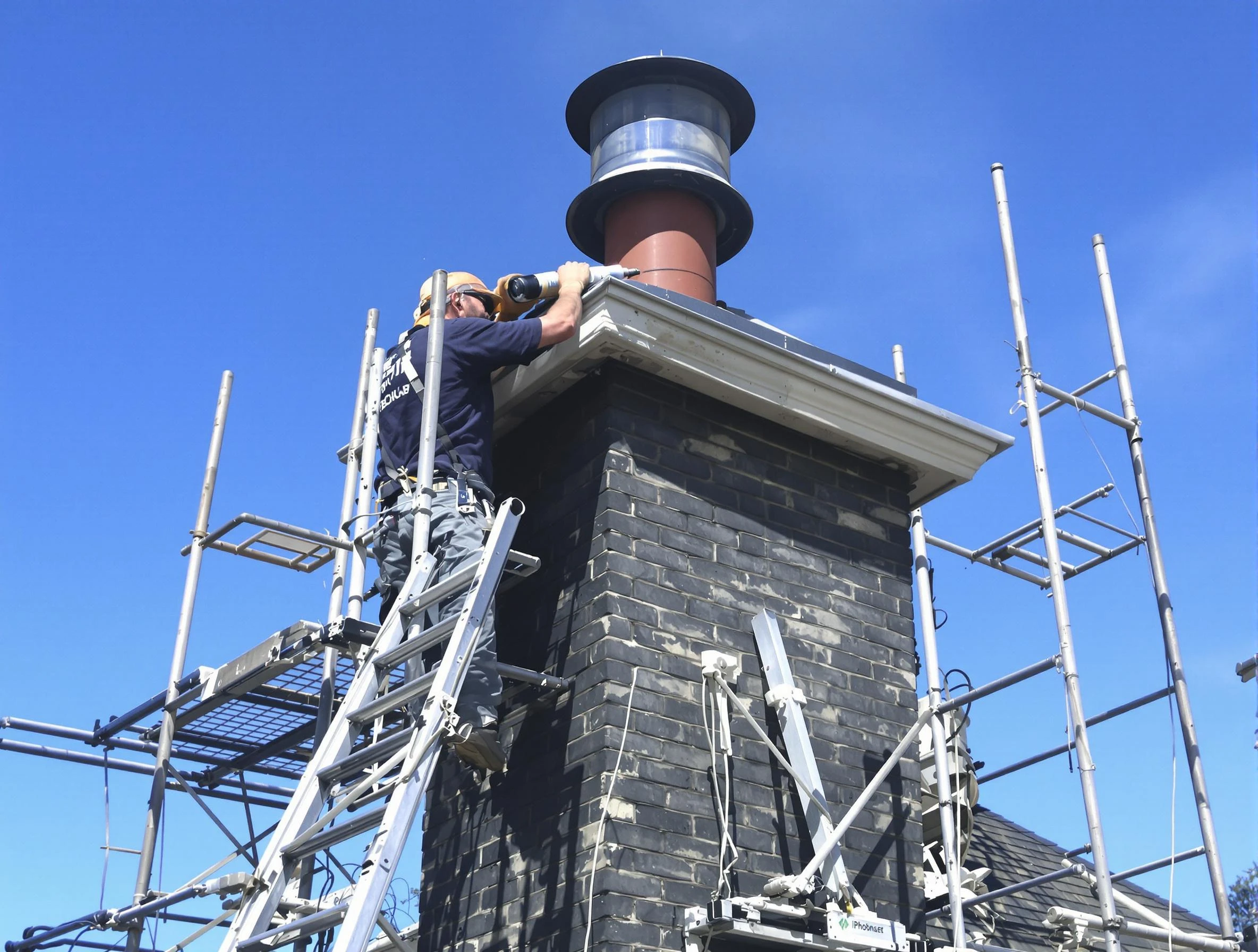Sturdy chimney crown finished by Rockwood Chimney Sweep in Rockwood, VA