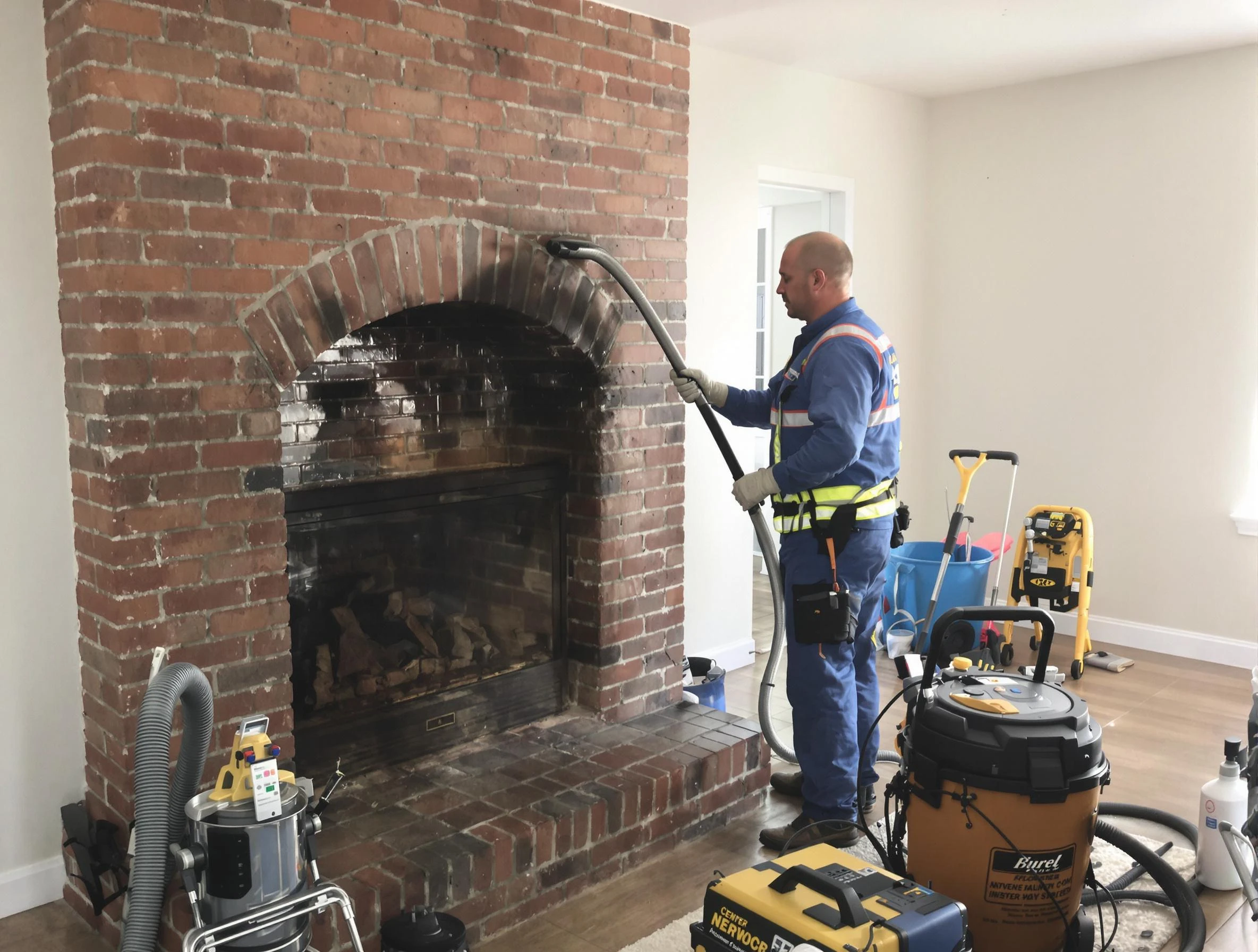 Rockwood Chimney Sweep expert performing detailed chimney sweep in Rockwood, VA
