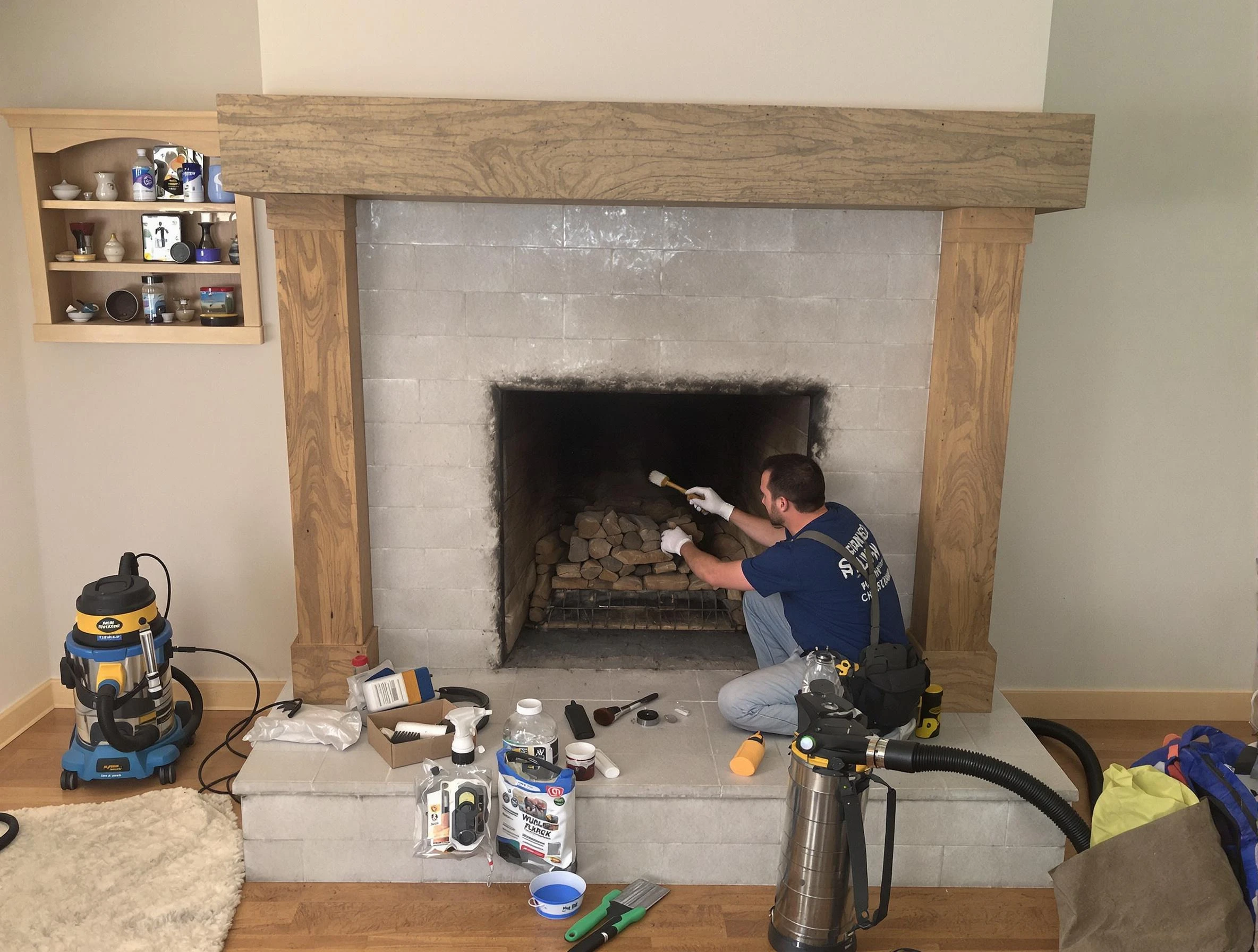 Detailed creosote removal process by Rockwood Chimney Sweep in Rockwood, VA